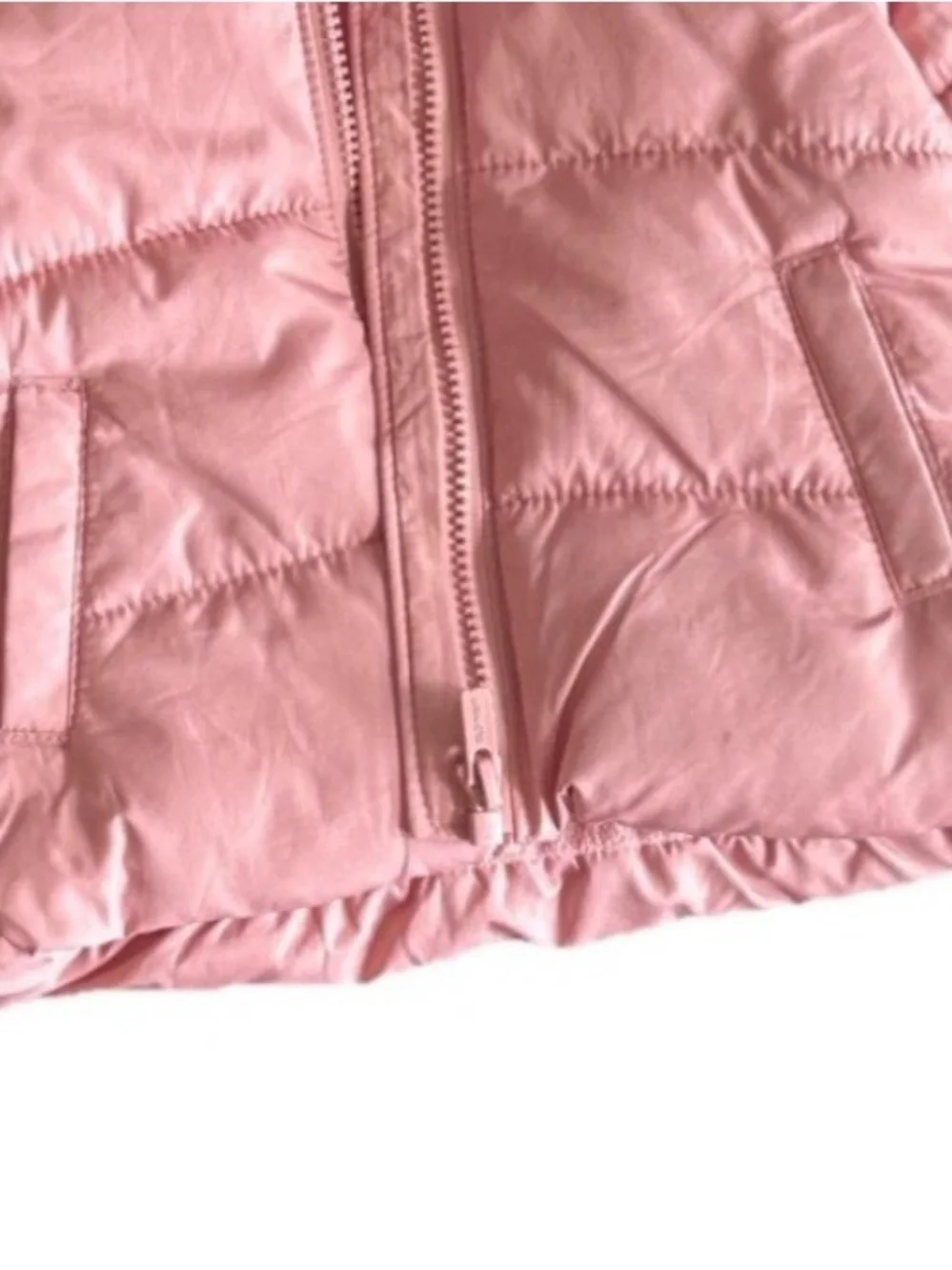 Old Navy Light Pink Hooded Puffer Jacket for Kids